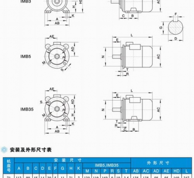 安裝及外形尺寸圖