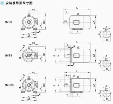 安裝及外形尺寸圖